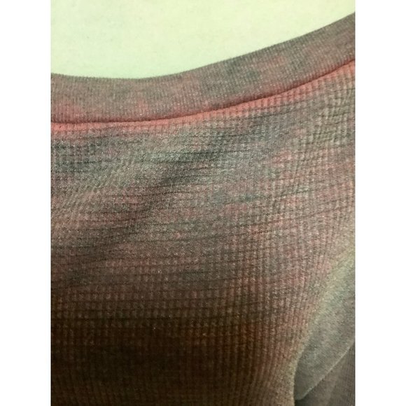 Red Haute Burgundy Black Ombré Waffle Knit - NWT- 2X - Picture 3 of 8